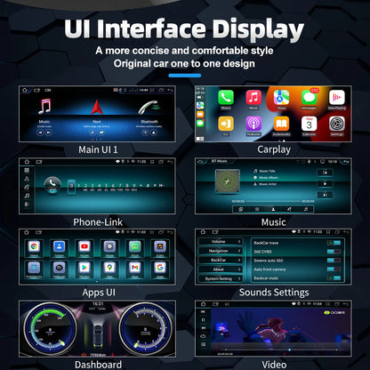 10.25" Android 13 System Car Radio Stereo For Mercedes-Benz A CLA GLA W176 W117 X156 Google BT GPS Navi Carplay Auto Multimedia