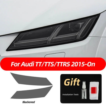 Car Headlight Protective Film Front Lamp Smoked Black For Audi A3 8V S3 A4 B8 B9 A5 A6 S6 C8 A7 A8 D4 TT TTS Q3 Q5 Q7 Q8 RS Q8
