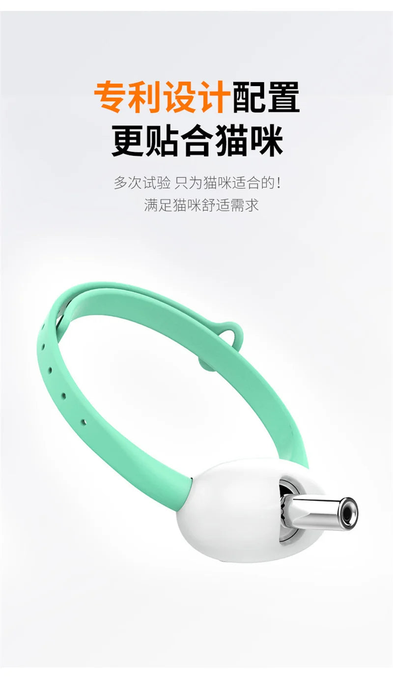 Smart Laser Tease Cat Collar Electric USB Rechargeable Pointer Kitten Automatic Toys Interactive Training Pet Accessories Goods