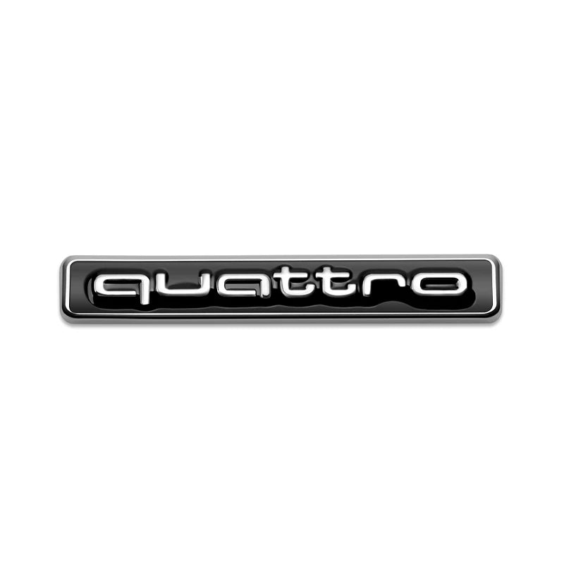 1Pcs Car Chrome Front Hood Grille quattro Emblem Badge Auto Trinket Styling For Audi S5 S6 S7 S4 S8 TT TTS A4 A6 C7 C6 B7 Q5 Q7