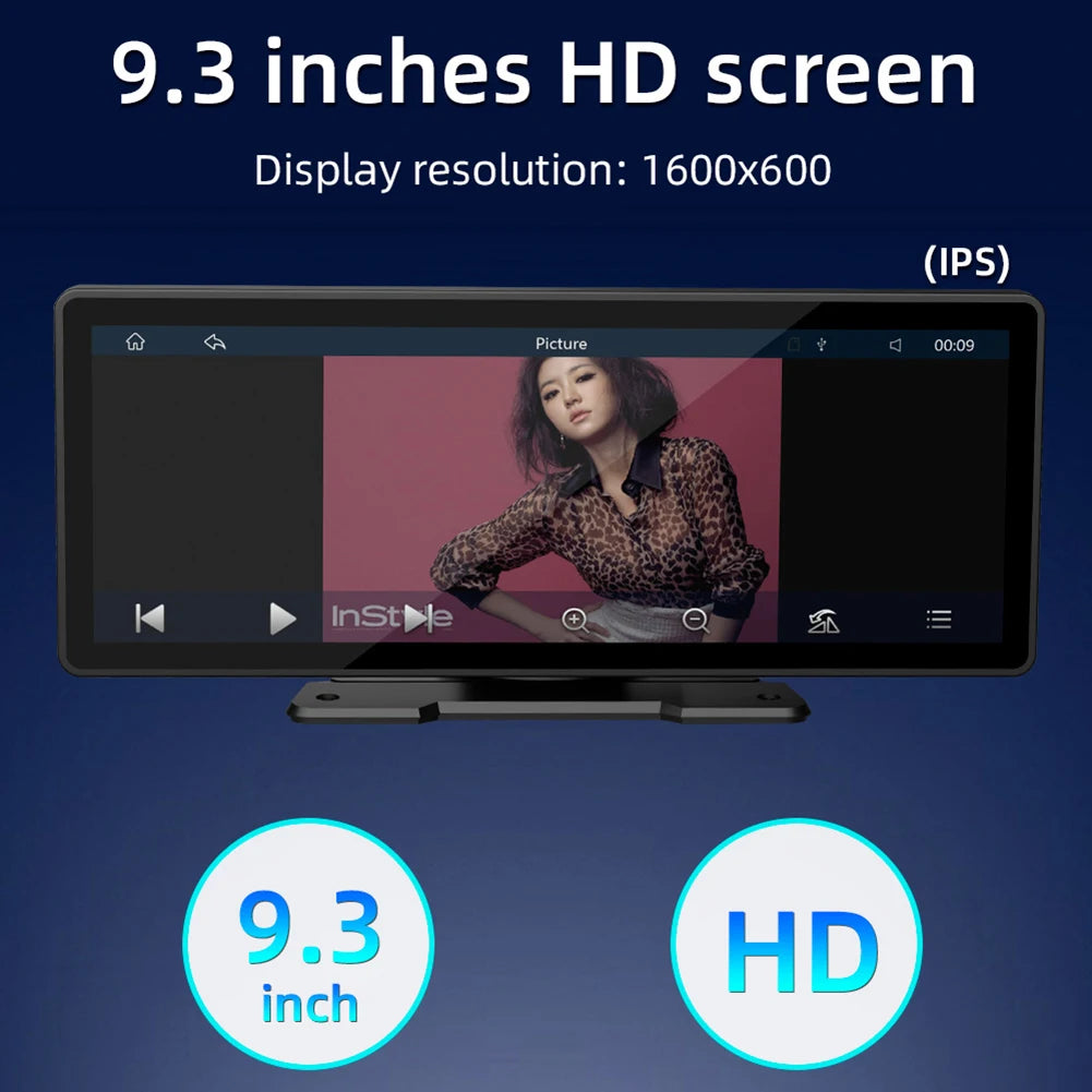 9.3 Inch Wireless Carplay Android Auto Car Radio HD Touch Screen Car MP5 Multimedia Player GPS Wifi Bluetooth Auto Link FM Radio