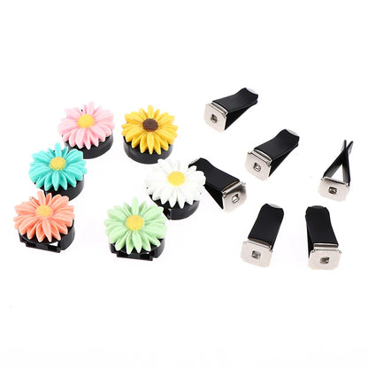 1pc Car Air Freshener Flowers Vent Clip Perfume Daisy Diffuser Essential Accessories For Girls Freshner Air Scent