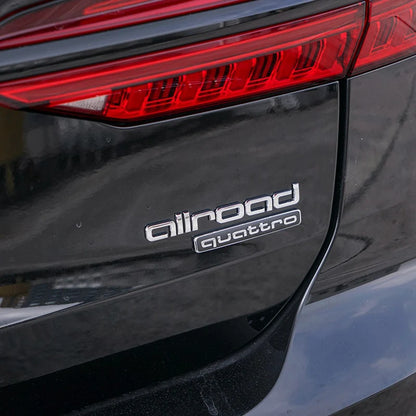 1Pcs Car Styling Emblem Sticker 3D Metal Quattro Badge Trunk Decals Accessories For Audi Q5 Q4 A4 A6 A7 A5 A3 Q3 Q2 A1 A8 TT S1
