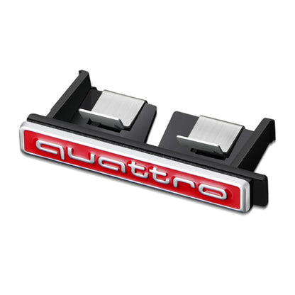 1Pcs Car Chrome Front Hood Grille quattro Emblem Badge Auto Trinket Styling For Audi S5 S6 S7 S4 S8 TT TTS A4 A6 C7 C6 B7 Q5 Q7
