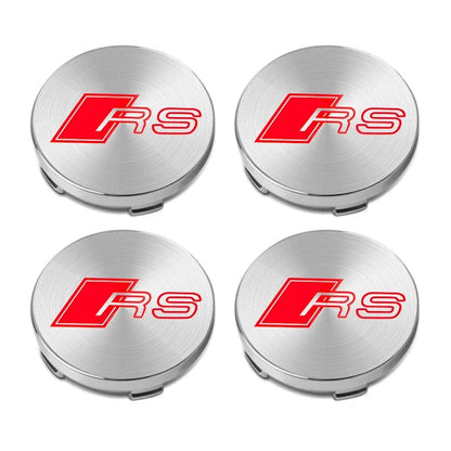 4pcs 60mm Auto Wheel Center Hub Caps Car Styling Stickers For Audi Sline A1 A3 A4 A5 A6 A7 A8 Q2 Q3 Q5 Q7 Q8 TT S1 S3 RS5 ﻿RS S