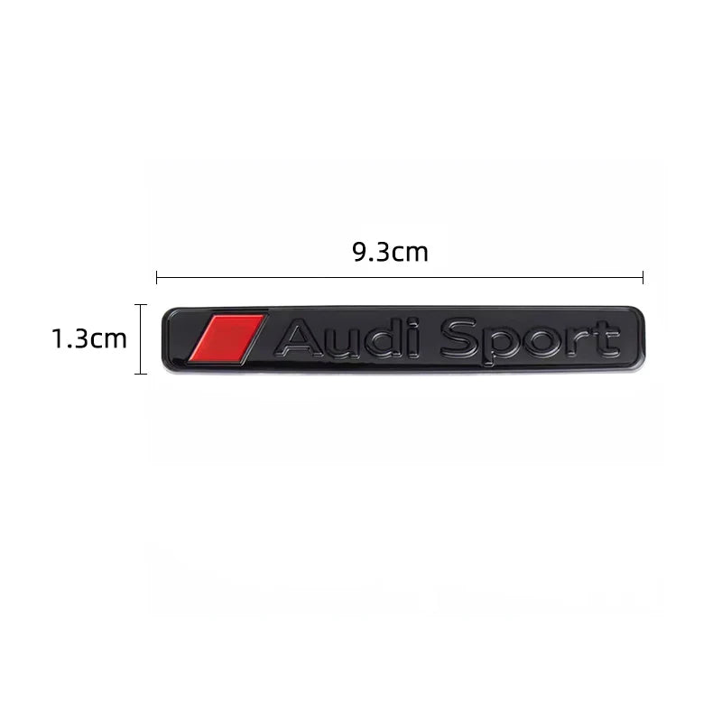 1Pcs Car Styling Emblem Sticker 3D Metal Quattro Badge Trunk Decals Accessories For Audi Q5 Q4 A4 A6 A7 A5 A3 Q3 Q2 A1 A8 TT S1