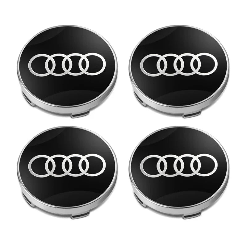 4pcs 60mm Auto Wheel Center Hub Caps Car Styling Stickers For Audi Sline A1 A3 A4 A5 A6 A7 A8 Q2 Q3 Q5 Q7 Q8 TT S1 S3 RS5 ﻿RS S
