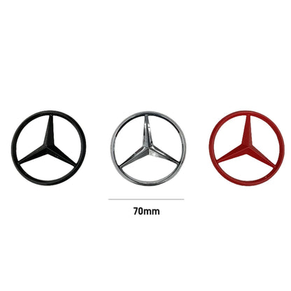 70MM 3D Metal Car Styling Engine Badge Decoration Hood Emblem Sticker for Mercedes Benz E C G M R S Class W176 W204 W212 GLC CLA