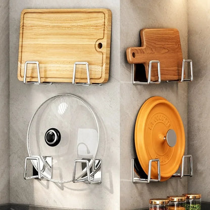 Kitchen Sponges Holder Stainless Steel Sink Sponges Drain Drying Rack Self Adhesive Storage Holder Wall Hooks Kitchen Organizers