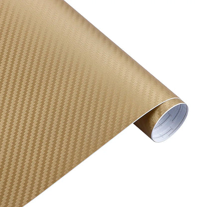 30*127cm Car Stickers and Decals 3D Carbon Fiber Vinyl Wrap Sheet Roll Protective Custom Film Auto Styling Exterior Accessories