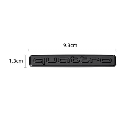 1Pcs Car Styling Emblem Sticker 3D Metal Quattro Badge Trunk Decals Accessories For Audi Q5 Q4 A4 A6 A7 A5 A3 Q3 Q2 A1 A8 TT S1
