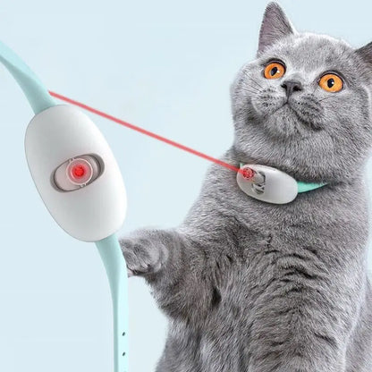 LMZOE-Smart Laser for Cats, Electric Collar, Adjustable Cat Toys, Interactive Exercise Training, USB Rechargeable