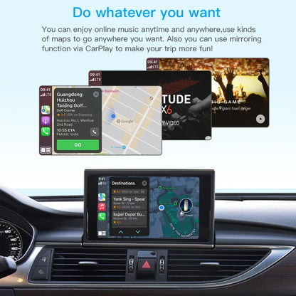 AUTOABC 2025 New Wireless CarPlay Android Auto for Audi A6 S6 C7 A7 2011-2018 with AirPlay Mirror Link Multimedia Camera