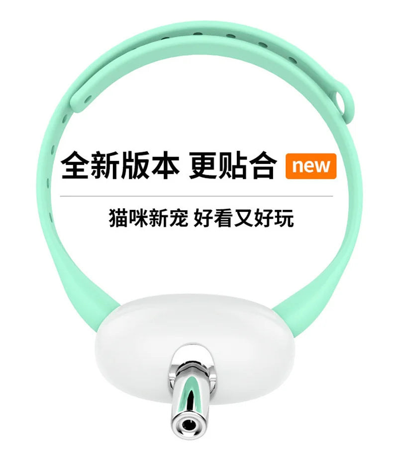 Smart Laser Tease Cat Collar Electric USB Rechargeable Pointer Kitten Automatic Toys Interactive Training Pet Accessories Goods