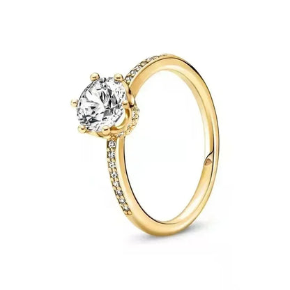 Hot selling high-quality 925 sterling silver heart-shaped ring, sparkling luxury women's charm jewelry, birthday surprise gift