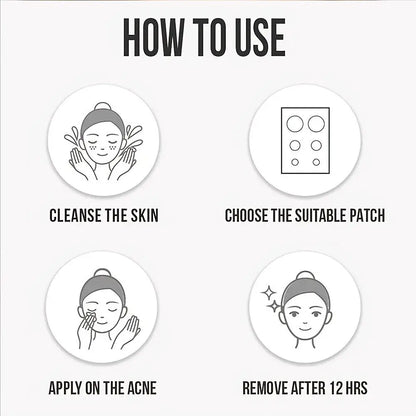 360Pcs Colorful Invisible Pimple Removal Anti-Acne Hydrocolloid Patches Spots Marks Concealer Beauty Makeup Tool Repair Sticker