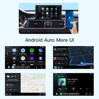 AUTOABC 2025 New Wireless CarPlay Android Auto for Audi A6 S6 C7 A7 2011-2018 with AirPlay Mirror Link Multimedia Camera