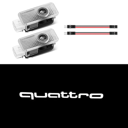 1/2PCS Auto Wireless Door Led Welcome Light Projection Lamp Light For Audi A4 B5 B6 B7 B8 A1 A3 A6 A5 A7 A8 Q3 Q5 Q7 TT S3 S6