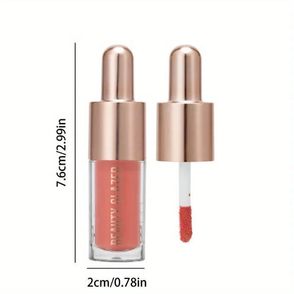 3 Colors Multifunctional Liquid Blush Matte Hydrating Cream Blush Soft Velvet Liquid Blush Makeup Lightweight Long-lasting
