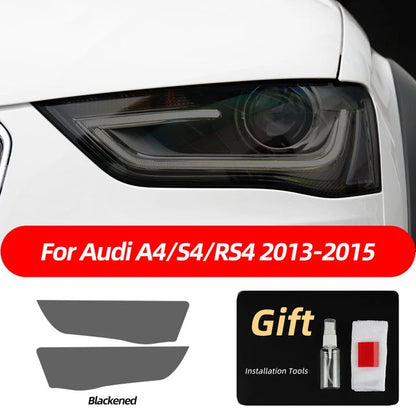 Car Headlight Protective Film Front Lamp Smoked Black For Audi A3 8V S3 A4 B8 B9 A5 A6 S6 C8 A7 A8 D4 TT TTS Q3 Q5 Q7 Q8 RS Q8