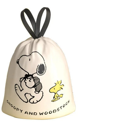 Snoopy cartoon character home use extra thick plastic bag tear-free drawstring garbage bag large kitchen cute kawaii wholesale