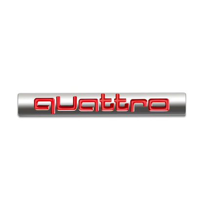 1Pcs Car Chrome Front Hood Grille quattro Emblem Badge Auto Trinket Styling For Audi S5 S6 S7 S4 S8 TT TTS A4 A6 C7 C6 B7 Q5 Q7