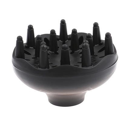1pc Hair Diffuser Professional Hair Styling Curl Dryer Diffuser Universal Hairdressing Blower Styling Salon Curly Tool Black