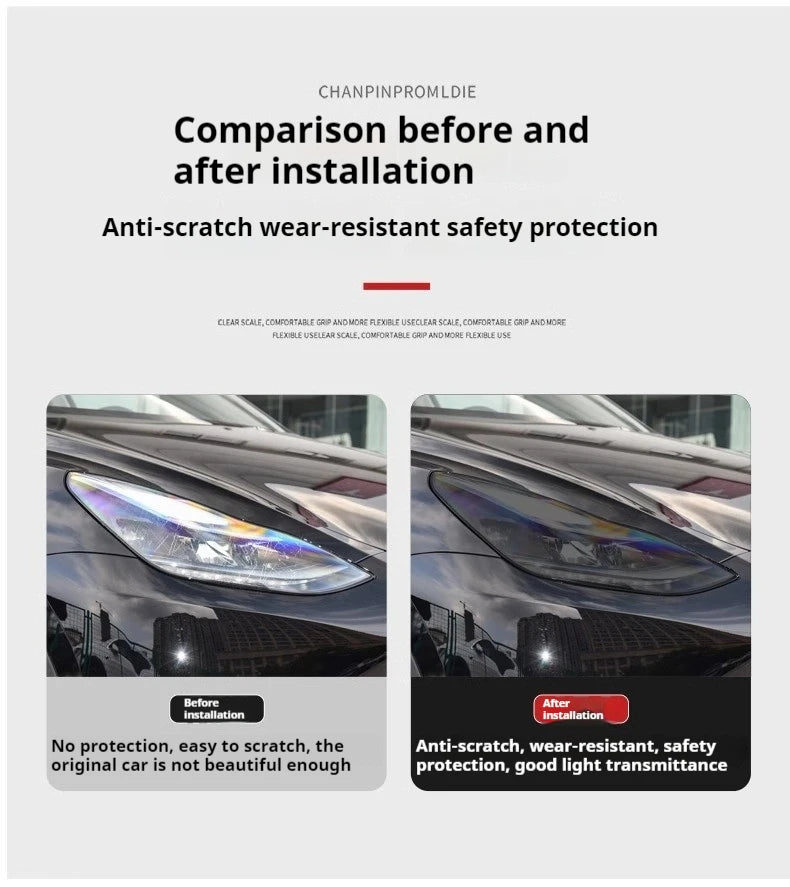 Car Headlight Protective Film Front Lamp Smoked Black For Audi A3 8V S3 A4 B8 B9 A5 A6 S6 C8 A7 A8 D4 TT TTS Q3 Q5 Q7 Q8 RS Q8