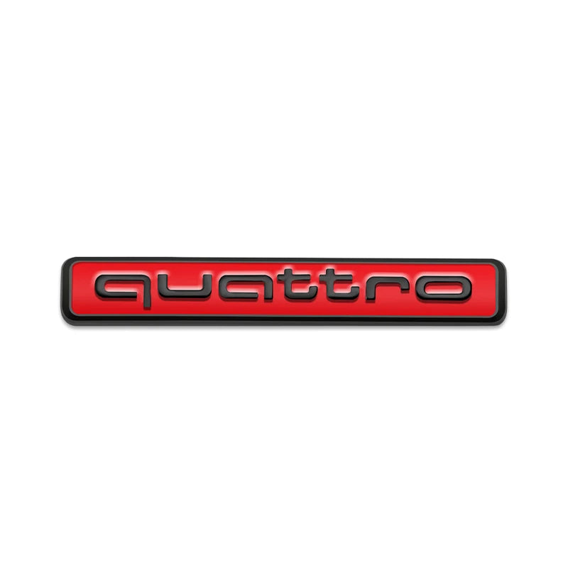1Pcs Car Chrome Front Hood Grille quattro Emblem Badge Auto Trinket Styling For Audi S5 S6 S7 S4 S8 TT TTS A4 A6 C7 C6 B7 Q5 Q7