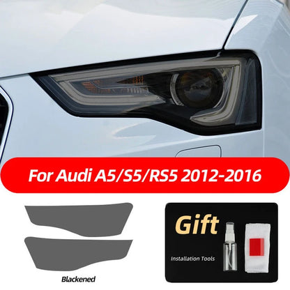 Car Headlight Protective Film Front Lamp Smoked Black For Audi A3 8V S3 A4 B8 B9 A5 A6 S6 C8 A7 A8 D4 TT TTS Q3 Q5 Q7 Q8 RS Q8