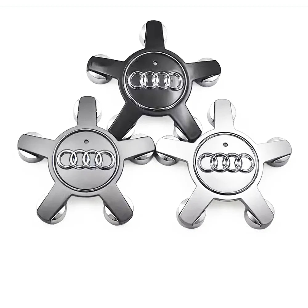 4pcs 135MM Car Hub Caps 4F0601165 For Audi A4 A5 A6 A7 Q3 Q5 A3 S5 Accessories Auto Wheel Center Cap Hubcap Rim Covers
