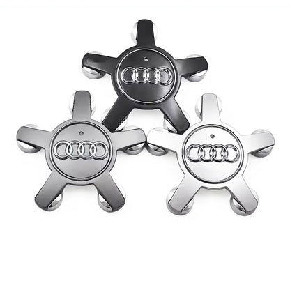 4pcs 135MM Car Hub Caps 4F0601165 For Audi A4 A5 A6 A7 Q3 Q5 A3 S5 Accessories Auto Wheel Center Cap Hubcap Rim Covers
