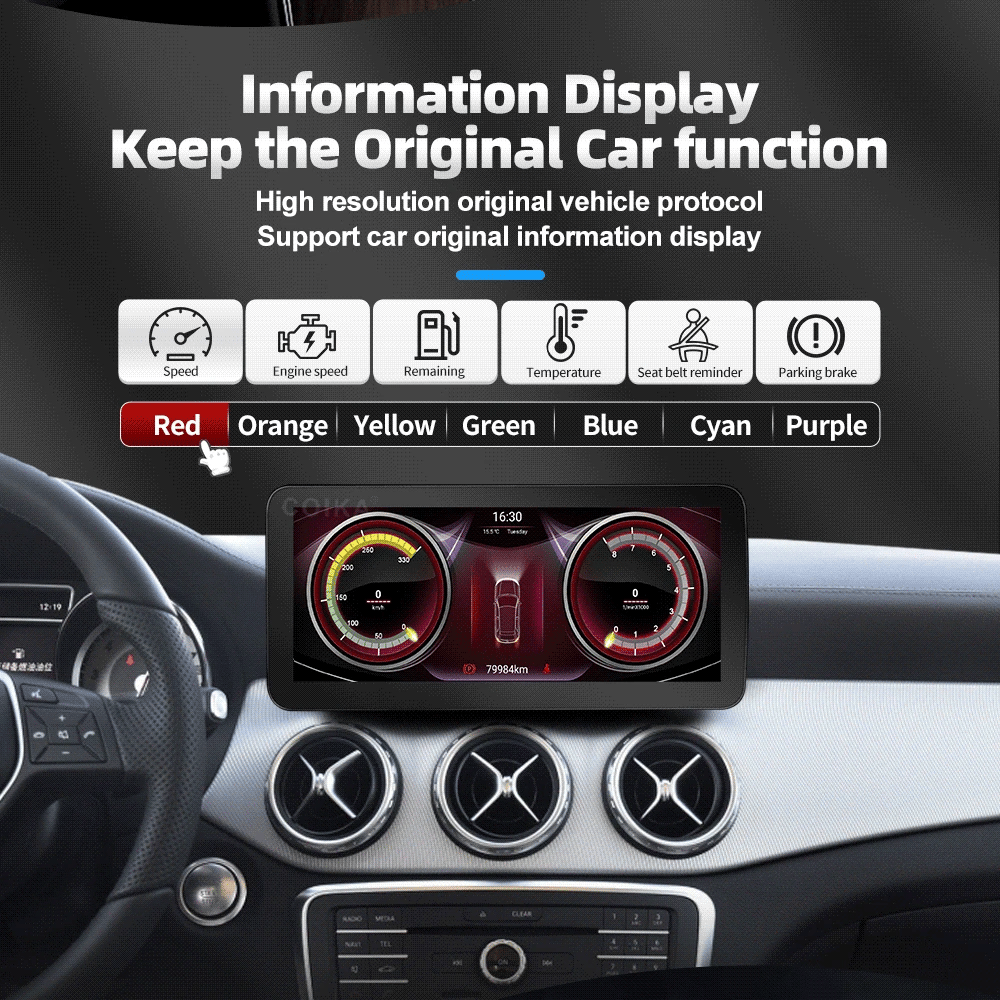 10.25" Android 13 System Car Radio Stereo For Mercedes-Benz A CLA GLA W176 W117 X156 Google BT GPS Navi Carplay Auto Multimedia