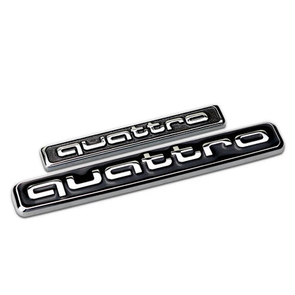 1Pcs Car Styling Emblem Sticker 3D Metal Quattro Badge Trunk Decals Accessories For Audi Q5 Q4 A4 A6 A7 A5 A3 Q3 Q2 A1 A8 TT S1