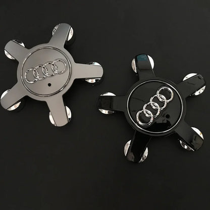 4pcs 135MM Car Hub Caps 4F0601165 For Audi A4 A5 A6 A7 Q3 Q5 A3 S5 Accessories Auto Wheel Center Cap Hubcap Rim Covers