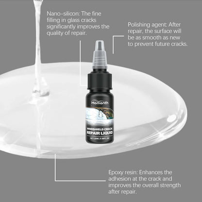 1-5Pcs 20ml Car Windshield Crack Repair Fluid 20ml Gone Crack Glass Windshield Repair Kit Windscreen Glass Scratch Crack Restore