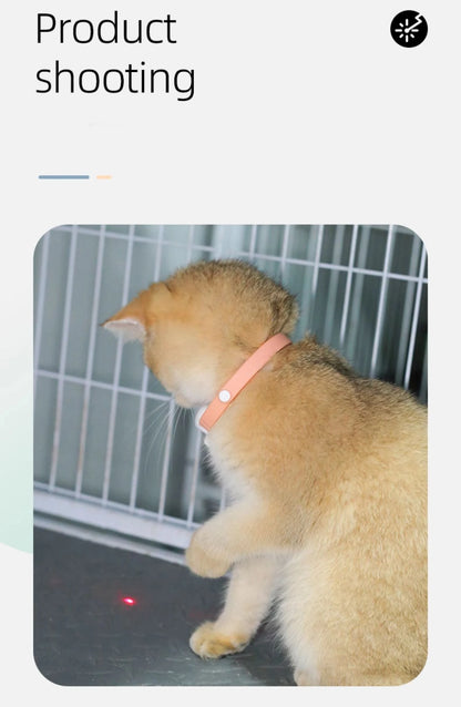 Laser Cat Collar Teasing Cat Electric USB Charging Kitten Automatic Cats Toy Smart Laser Teasing Cat Interactive Toy hi cat toy