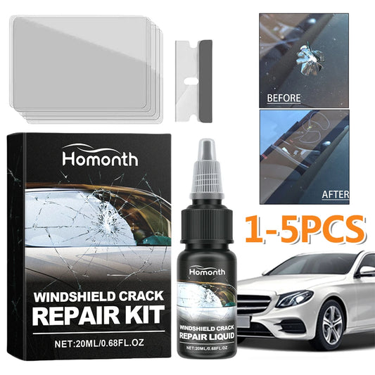 1-5Pcs 20ml Car Windshield Crack Repair Fluid 20ml Gone Crack Glass Windshield Repair Kit Windscreen Glass Scratch Crack Restore