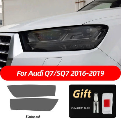 Car Headlight Protective Film Front Lamp Smoked Black For Audi A3 8V S3 A4 B8 B9 A5 A6 S6 C8 A7 A8 D4 TT TTS Q3 Q5 Q7 Q8 RS Q8