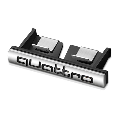 1Pcs Car Chrome Front Hood Grille quattro Emblem Badge Auto Trinket Styling For Audi S5 S6 S7 S4 S8 TT TTS A4 A6 C7 C6 B7 Q5 Q7