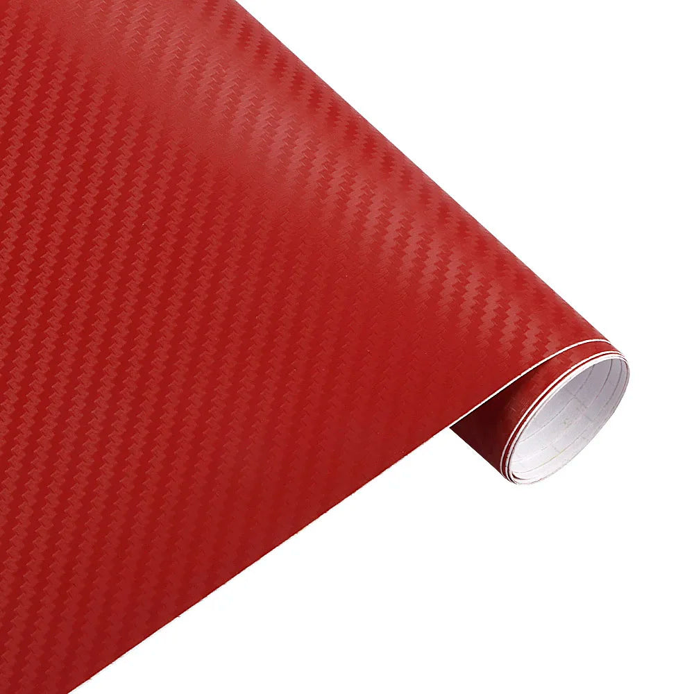30*127cm Car Stickers and Decals 3D Carbon Fiber Vinyl Wrap Sheet Roll Protective Custom Film Auto Styling Exterior Accessories