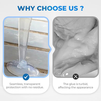 100g Transparent Waterproof Coating for Indoor & Outdoor, Rooftop Bathroom Toilet Wall Leak Waterproofing Filling Sealing Agent